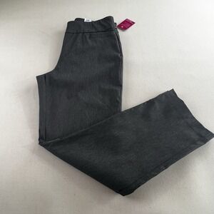 NWT Kim Rogers Pants Women's 10S Gray  Tummy Control Millennium Straight Leg